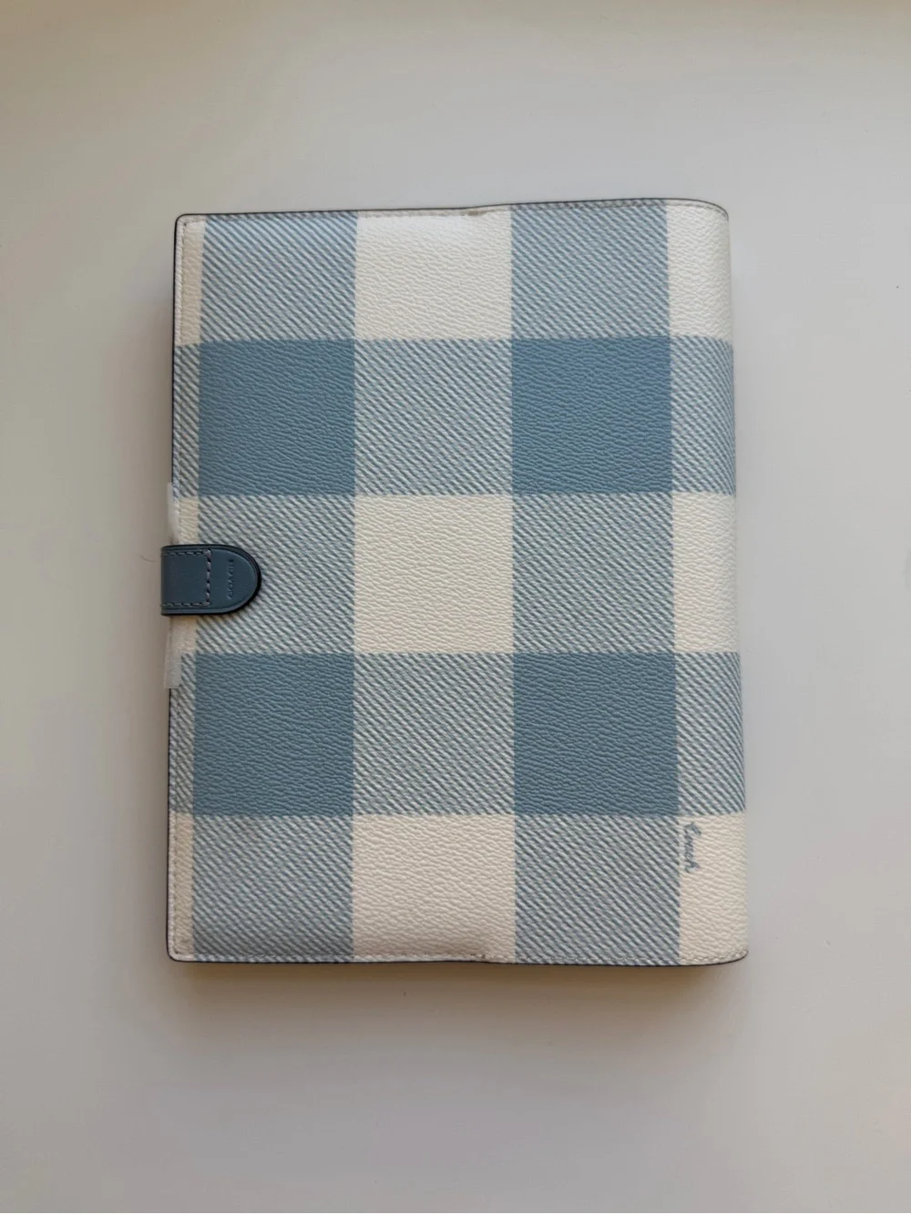 Coach Notebook With Gingham Print